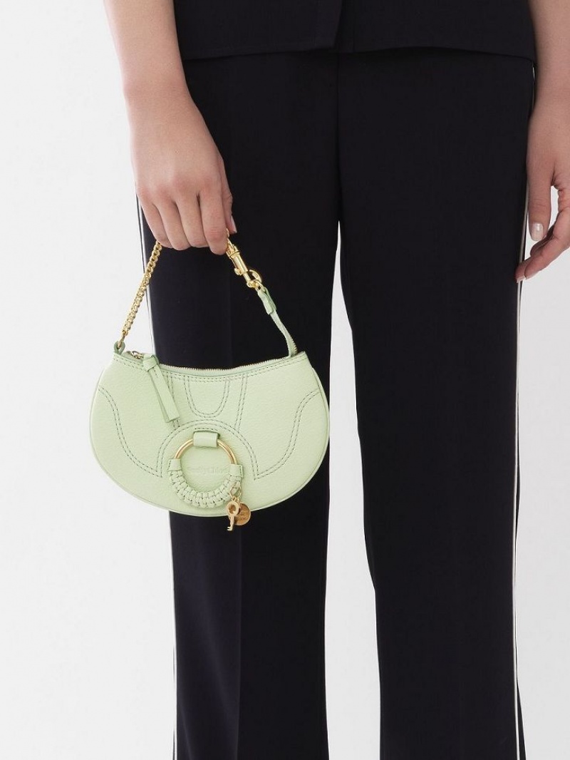 PASTEL GREEN Chloe Hana Clutch Mini Bags | CHE-SR14770