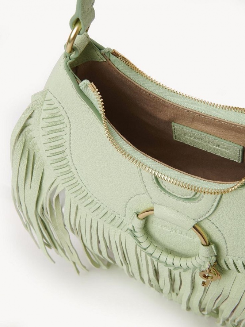 PASTEL GREEN Chloe Hana Half Moon Shoulder Bags | CHE-SR14660