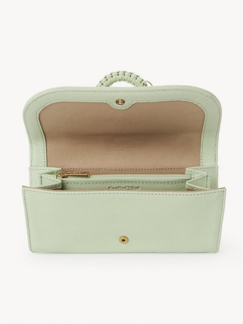 PASTEL GREEN Chloe Hana Long Wallets | CHE-SR14924