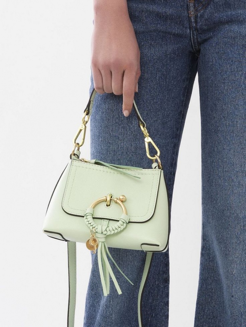 PASTEL GREEN Chloe Joan Mini Shoulder Bags | CHE-SR14687