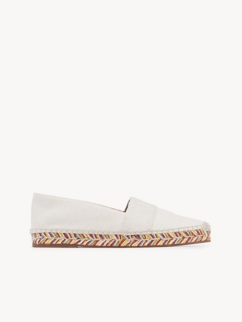 PEARLY GREY Chloe Piia Flat Espadrille | CHE-SR14154