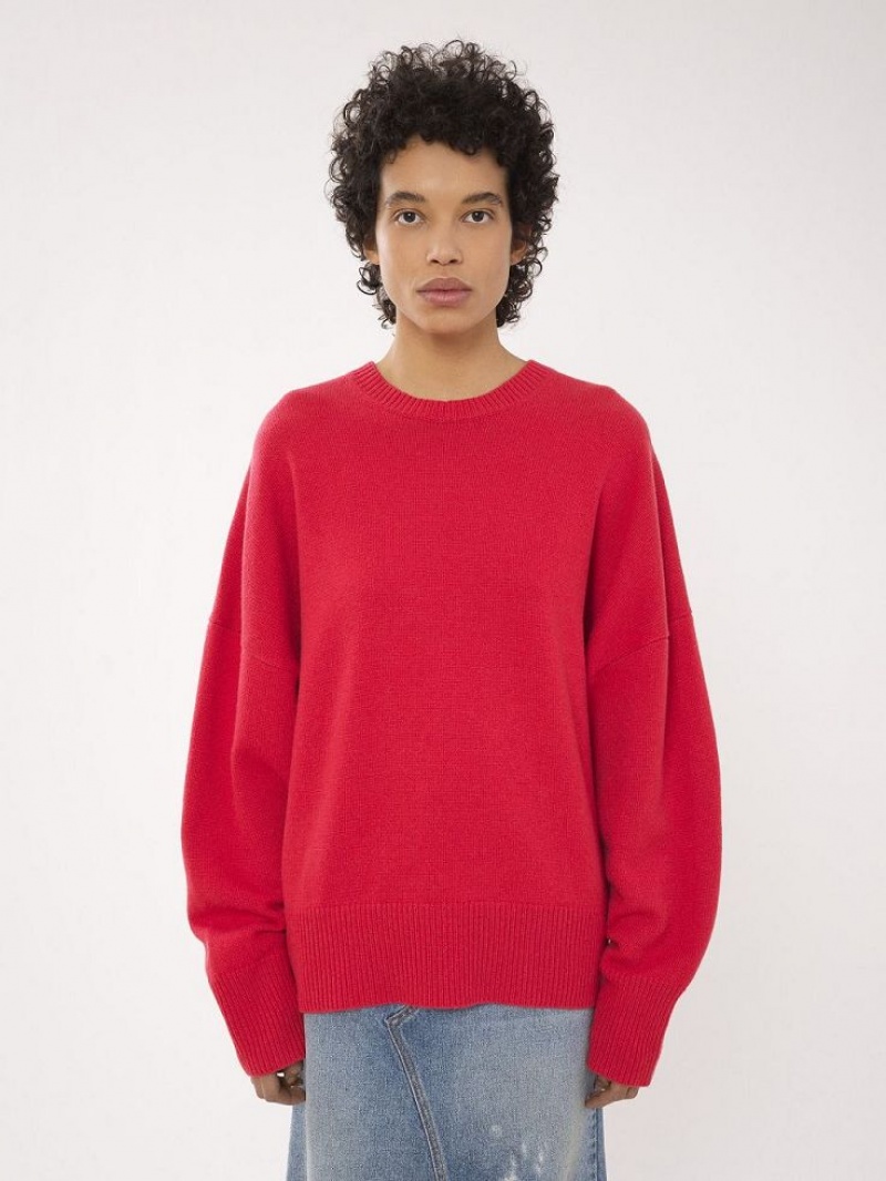 PINK FIZZ Chloe Generous Crew-neck Knitwear | CHE-SR13954