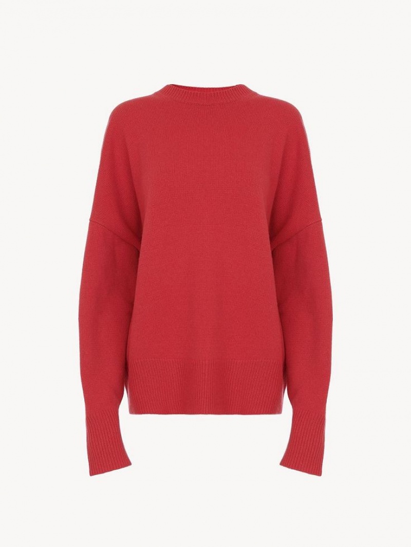 PINK FIZZ Chloe Generous Crew-neck Knitwear | CHE-SR13954