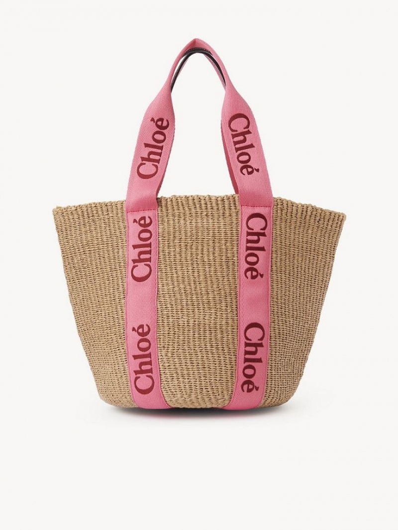 PINK - RED 1 Chloe Large Woody Baskets | CHE-SR13653