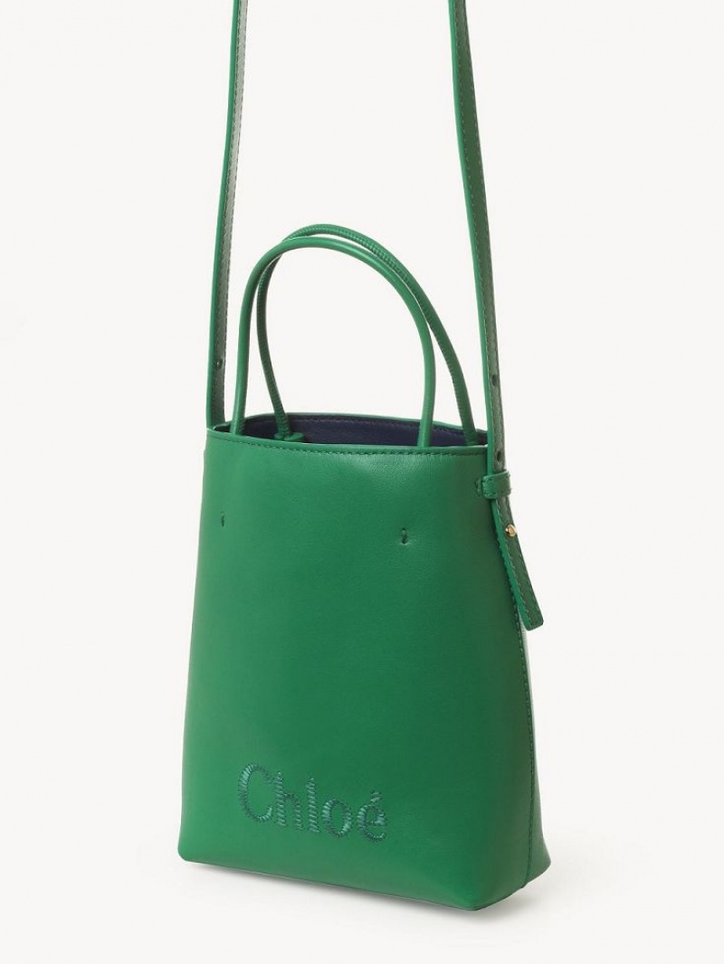 POP GREEN Chloe Sense Micro Shoulder Bags | CHE-SR13407