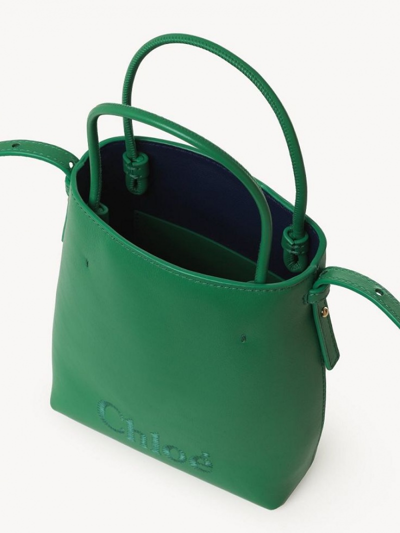 POP GREEN Chloe Sense Micro Shoulder Bags | CHE-SR13407