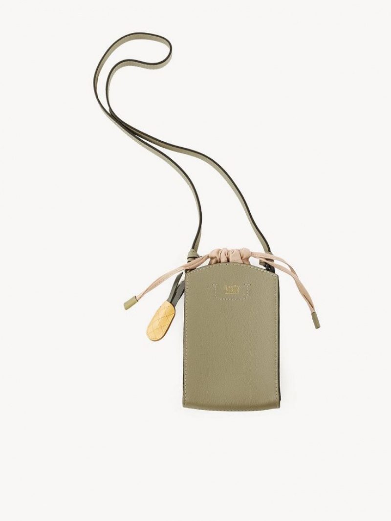 POTTERY GREEN Chloe Cecilya Vertical Pouch Shoulder Bags | CHE-SR14588