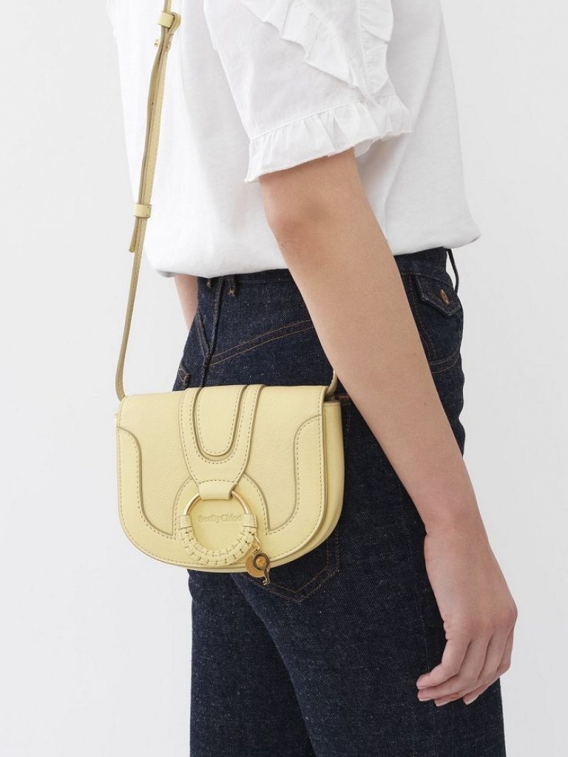 PURE YELLOW Chloe Hana Mini Shoulder Bags | CHE-SR14693