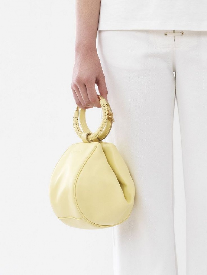 PURE YELLOW Chloe Hana Wristlet Crossbody Bags | CHE-SR14718