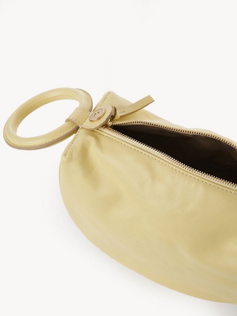 PURE YELLOW Chloe Hana Wristlet Mini Bags | CHE-SR14773