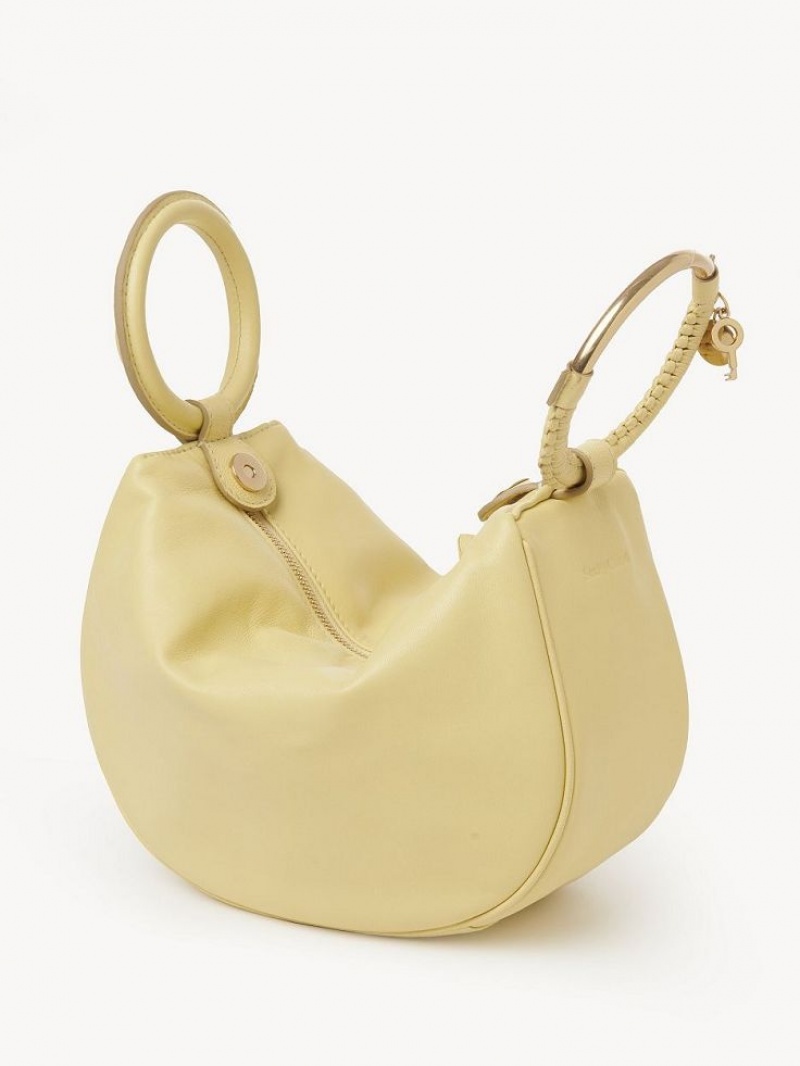 PURE YELLOW Chloe Hana Wristlet Mini Bags | CHE-SR14773