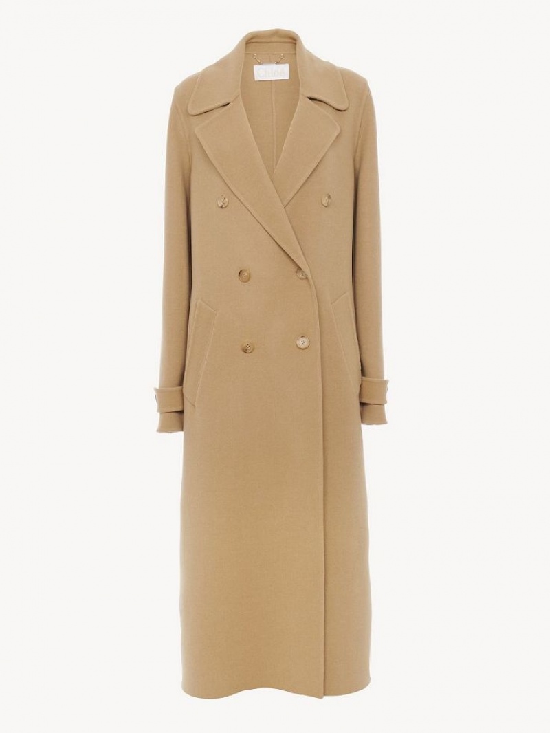 Pearl Beige Chloe Masculine Coats | CHE-SR13817