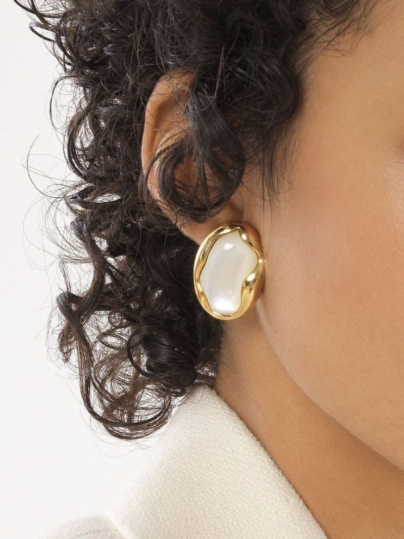 Pearl Chloe Sybil Clip-on Earrings | CHE-SR14458