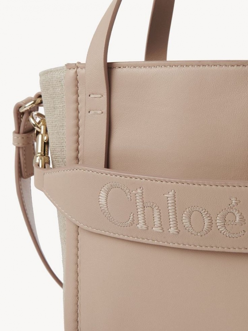 Powder Beige Chloe Sense Small Shoulder Bags | CHE-SR13418