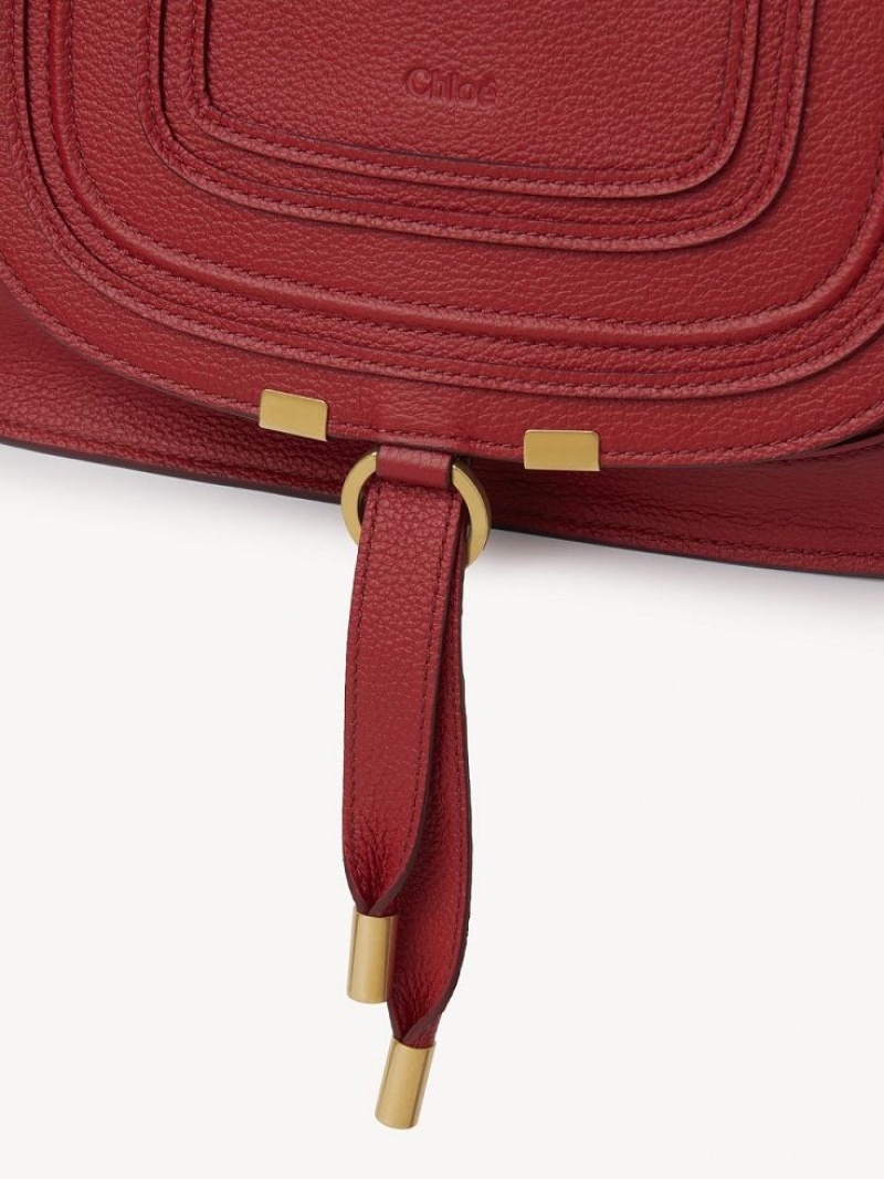 REDDISH PINK Chloe Marcie Small Double Carry Crossbody Bags | CHE-SR13584