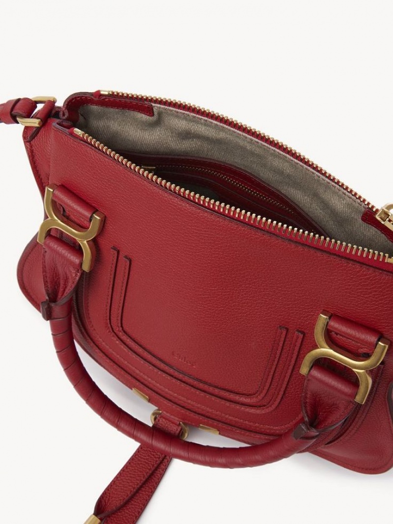 REDDISH PINK Chloe Marcie Small Double Carry Crossbody Bags | CHE-SR13584