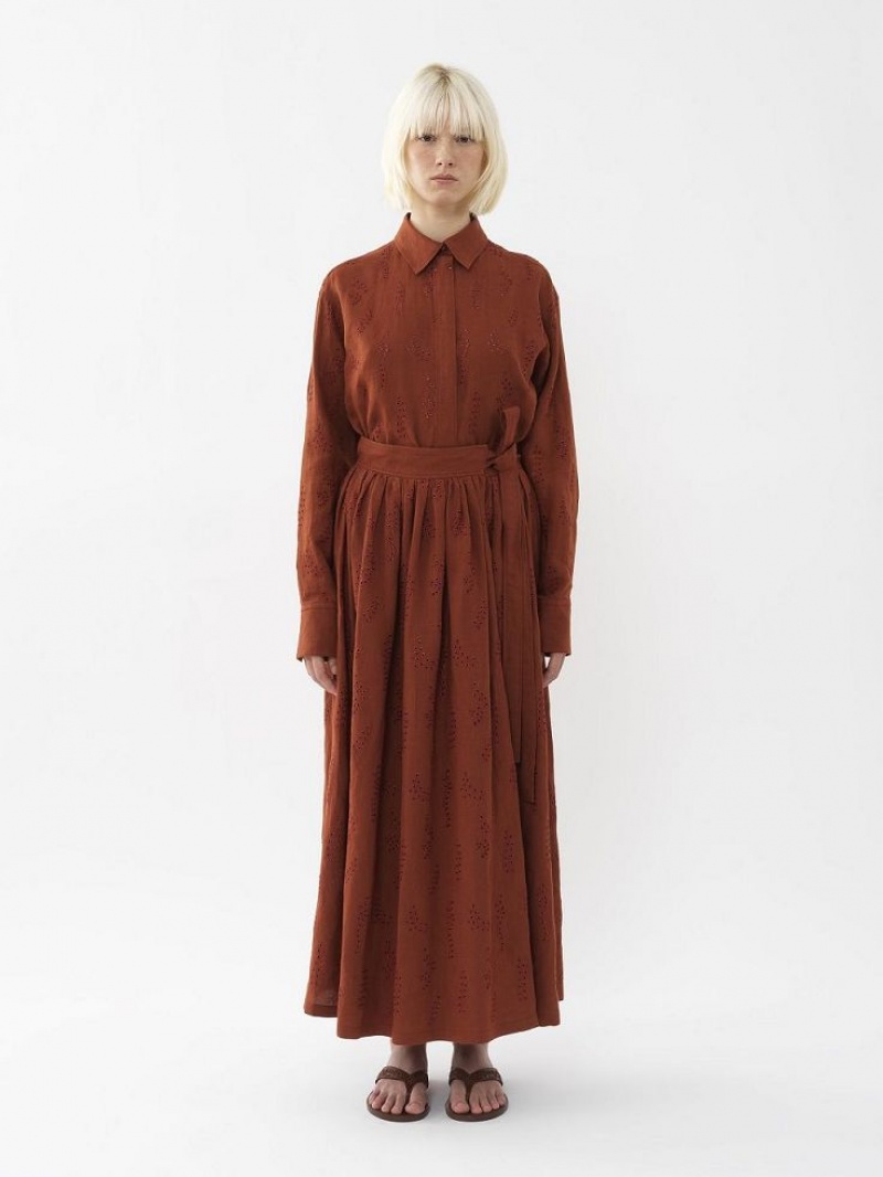 Red Ochre Chloe X Eres Paloma Long Wrap Skirts | CHE-SR14082