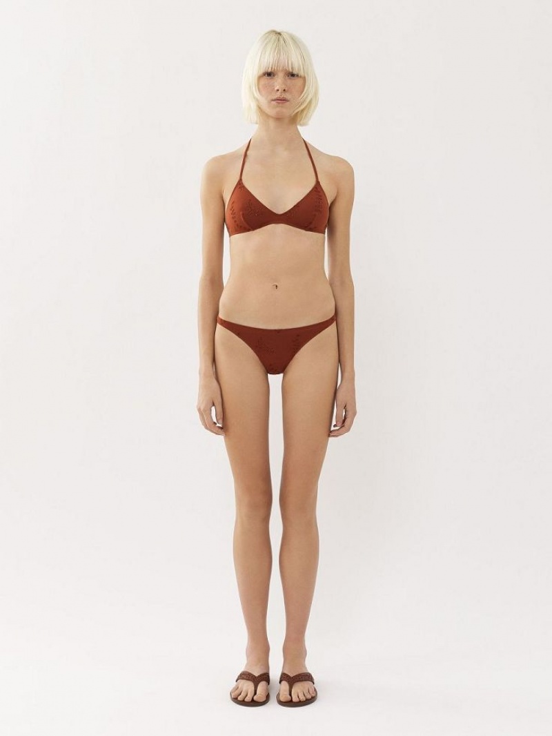 Red Ochre Chloe X Eres Peru Bikini Bottom Beachwear | CHE-SR14129