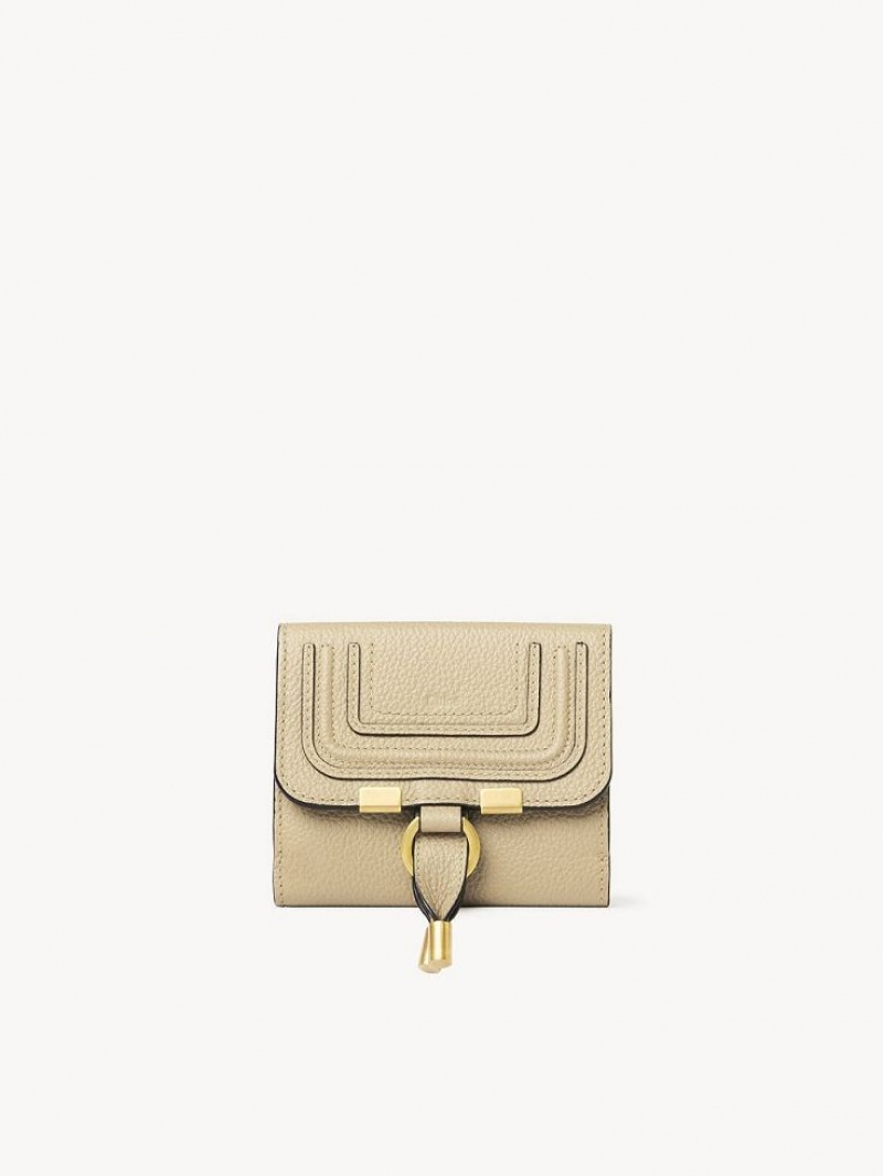 Root Beige Chloe Marcie Square Compact Wallets | CHE-SR14280