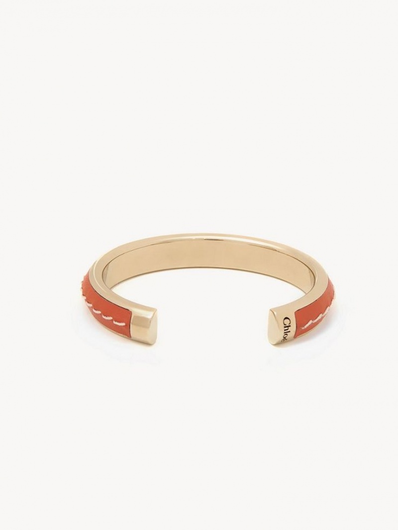 SCARLET ORANGE Chloe Edith Cuff Bracelets | CHE-SR14360