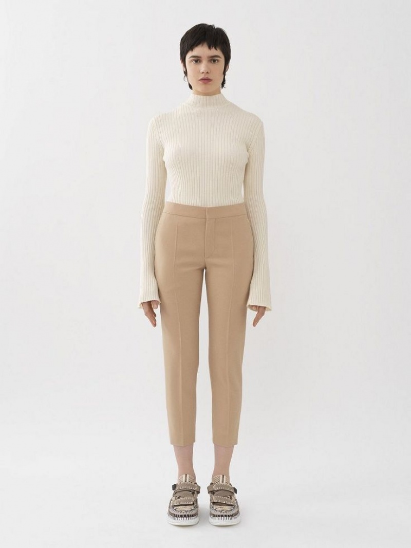 SOFT TAN Chloe Cropped Pants | CHE-SR14000