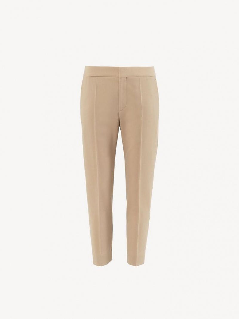 SOFT TAN Chloe Cropped Pants | CHE-SR14000