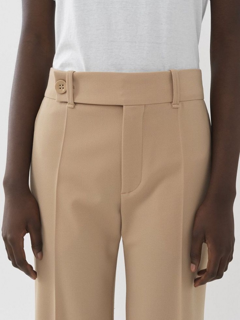 SOFT TAN Chloe Signature Straight Pants | CHE-SR13998