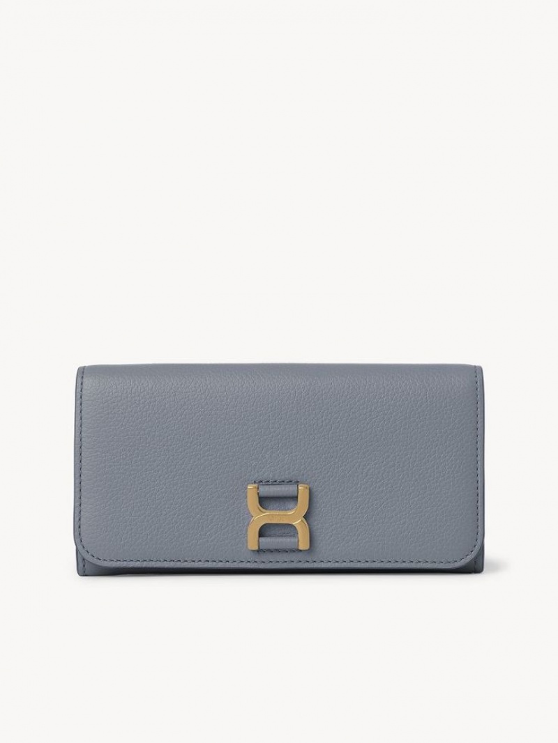 STORM BLUE Chloe Marcie With Flap Long Wallets | CHE-SR14302