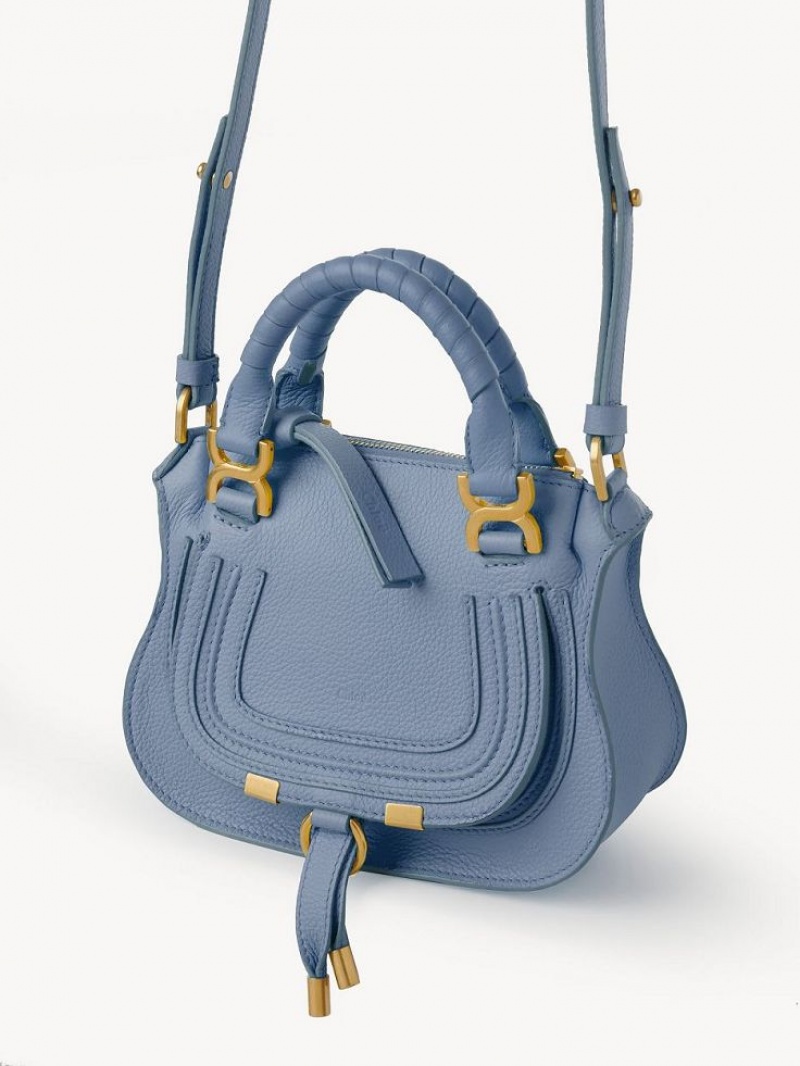 Shady Cobalt Chloe Marcie Double Carry Mini Bags | CHE-SR13724