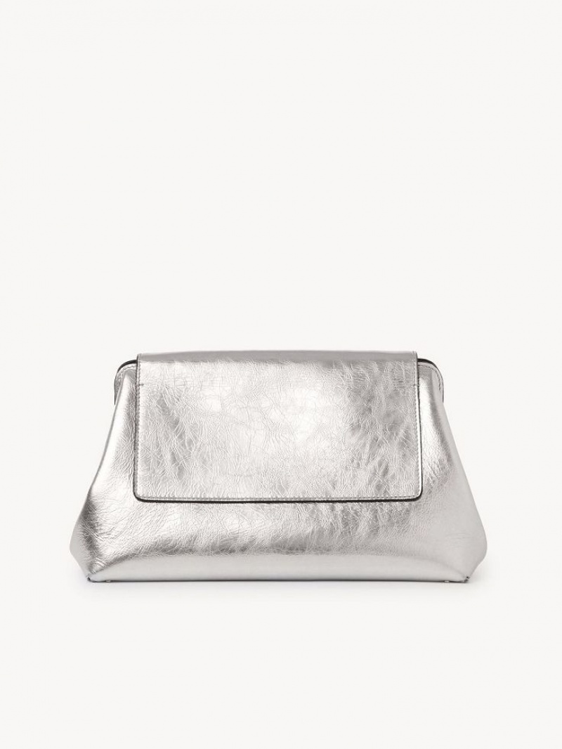 Silver Chloe Penelope Clutches | CHE-SR13754