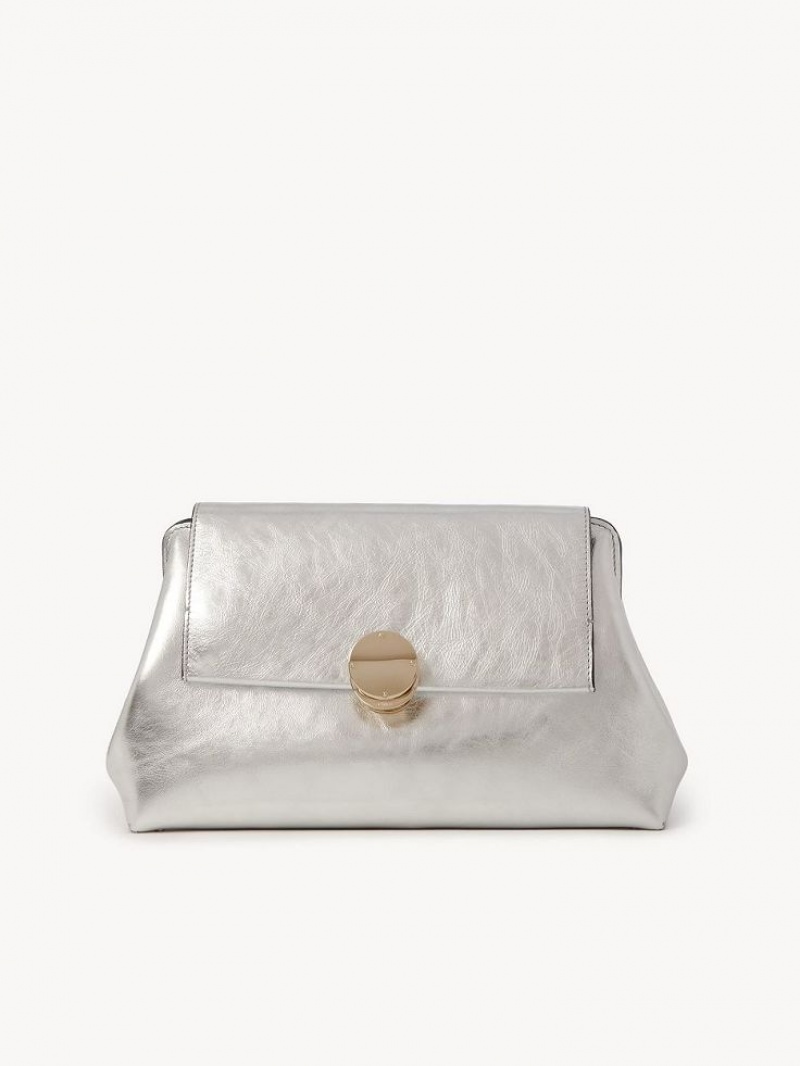 Silver Chloe Penelope Clutches | CHE-SR13754