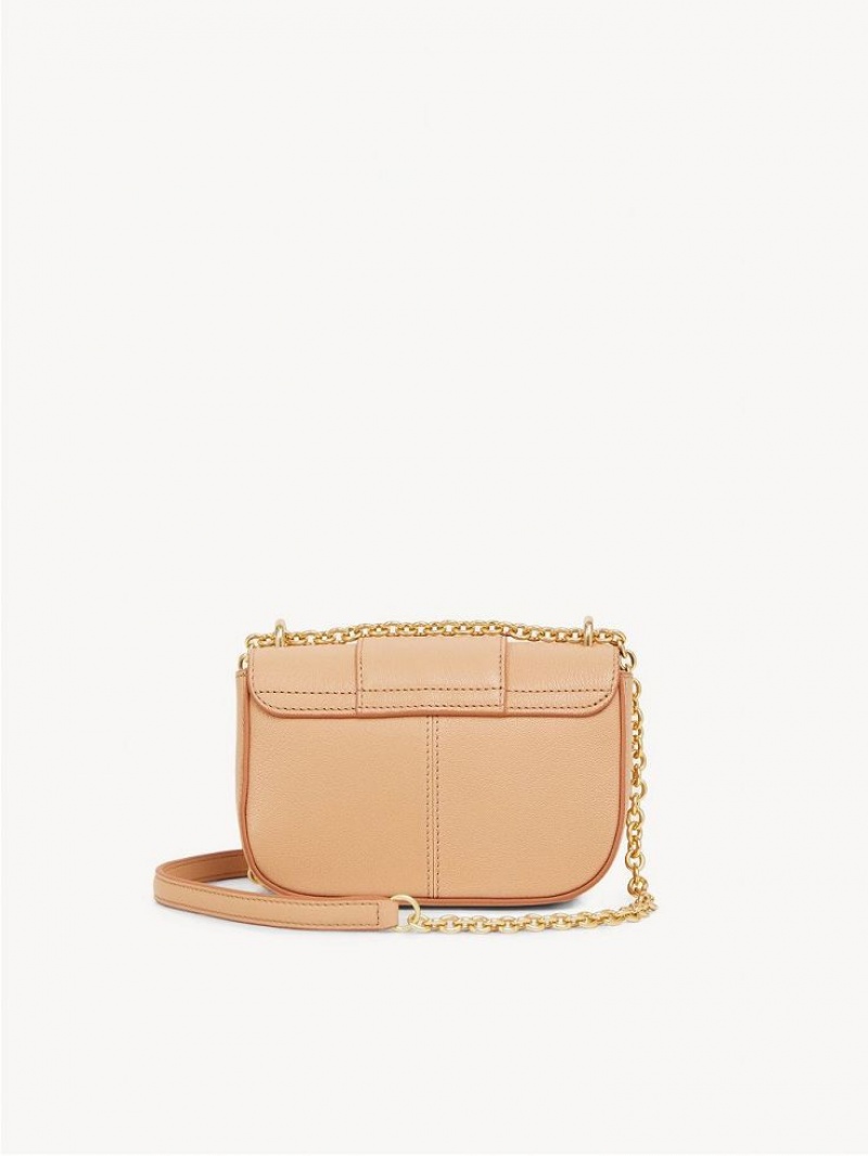 Smooth Tan Chloe Hana Chain Shoulder Bags | CHE-SR14590