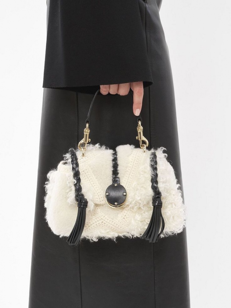 Snow White Chloe Penelope Mini Soft Shoulder Bags | CHE-SR13441