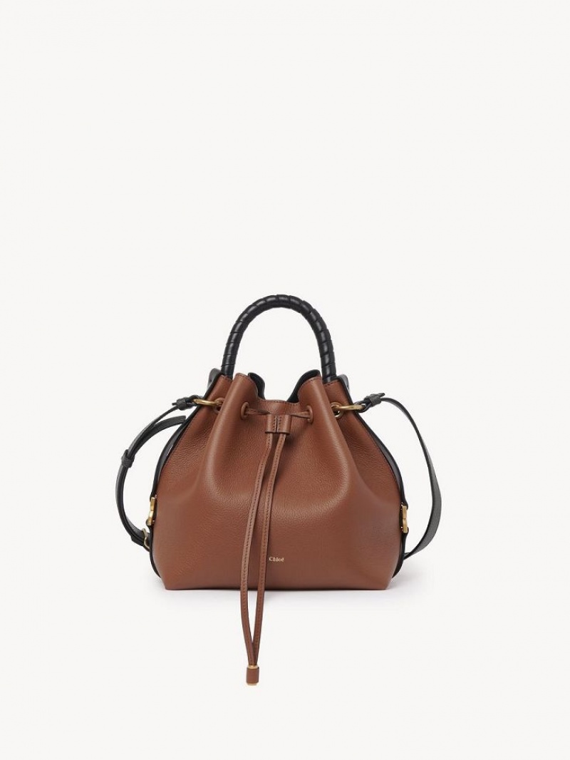 Tan Chloe Marcie Bucket Crossbody Bags | CHE-SR13614