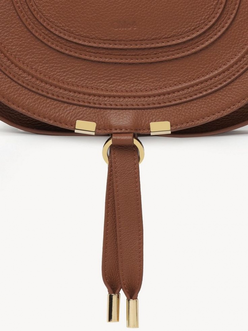 Tan Chloe Marcie Medium Crossbody Bags | CHE-SR13508