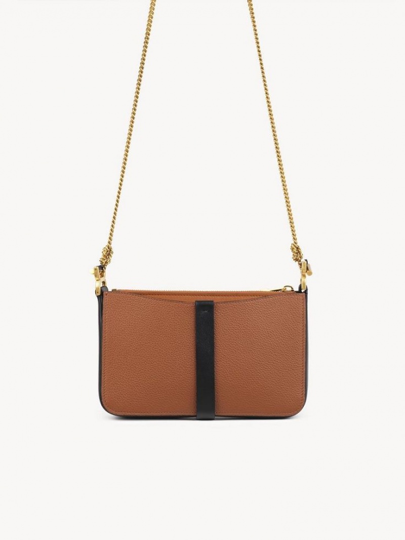 Tan Chloe Marcie On Chain Clutches | CHE-SR13743