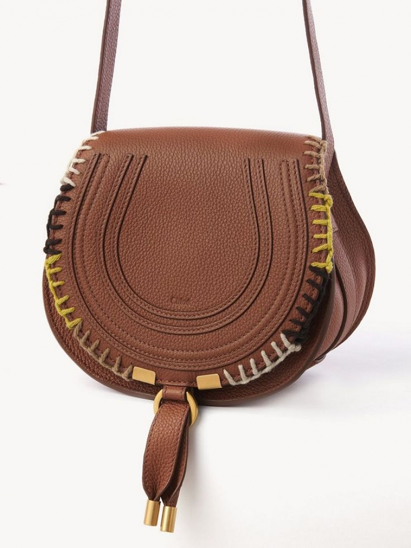 Tan Chloe Marcie Small Crossbody Bags | CHE-SR13474