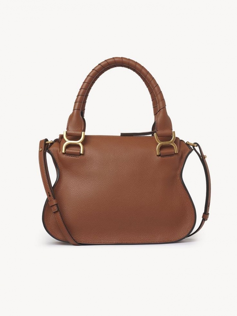 Tan Chloe Marcie Small Double Carry Crossbody Bags | CHE-SR13620