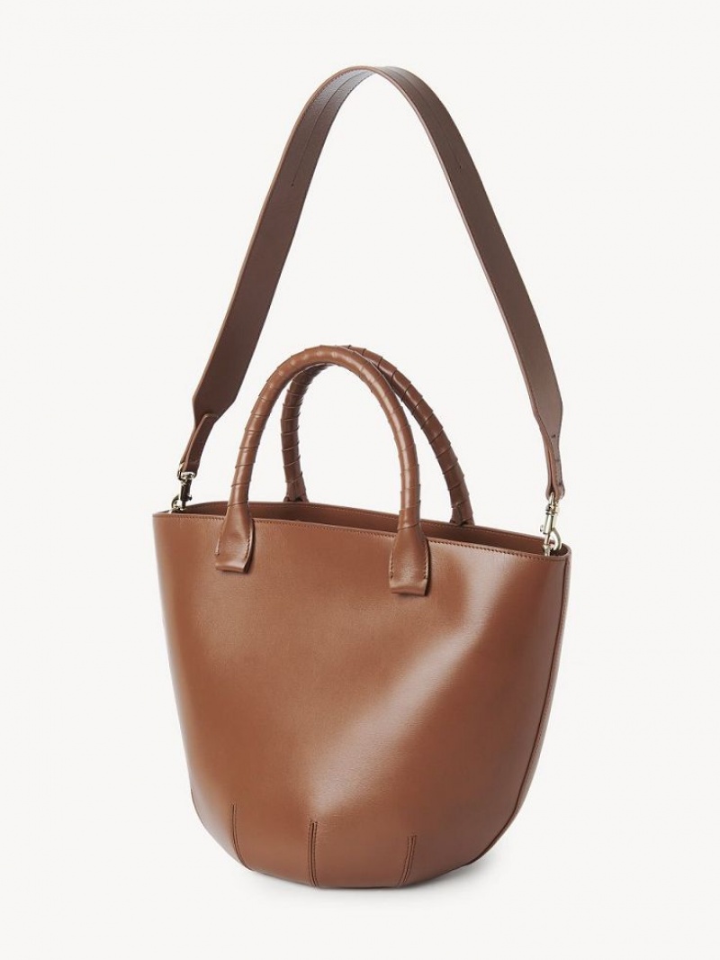 Tan Chloe Sabia Hamper Tote Bags | CHE-SR13370