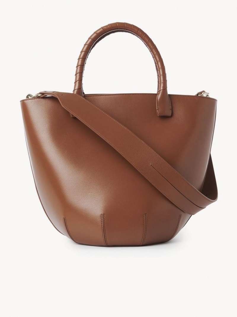 Tan Chloe Sabia Hamper Tote Bags | CHE-SR13370