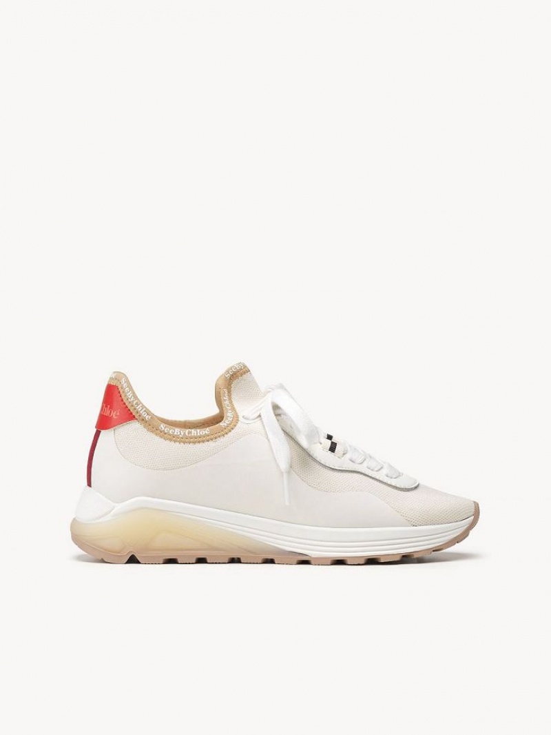 White Chloe Brett Sneakers | CHE-SR14856