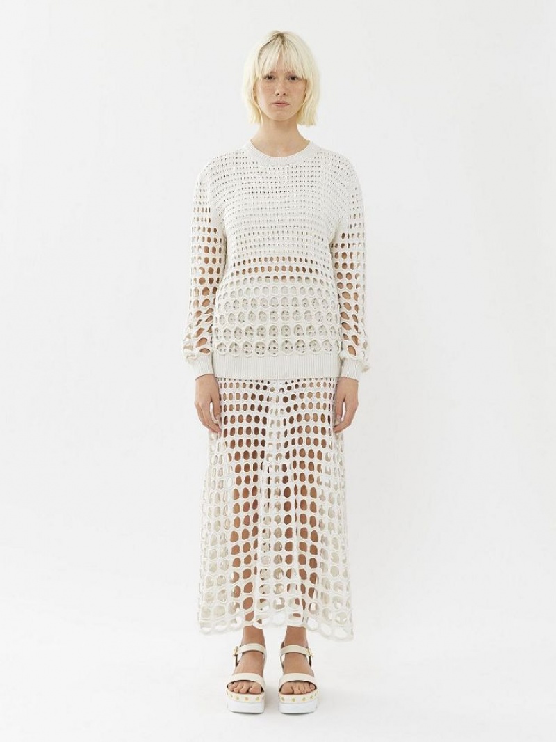 White Chloe Generous Knitwear | CHE-SR13931