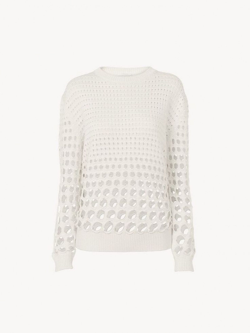 White Chloe Generous Knitwear | CHE-SR13931