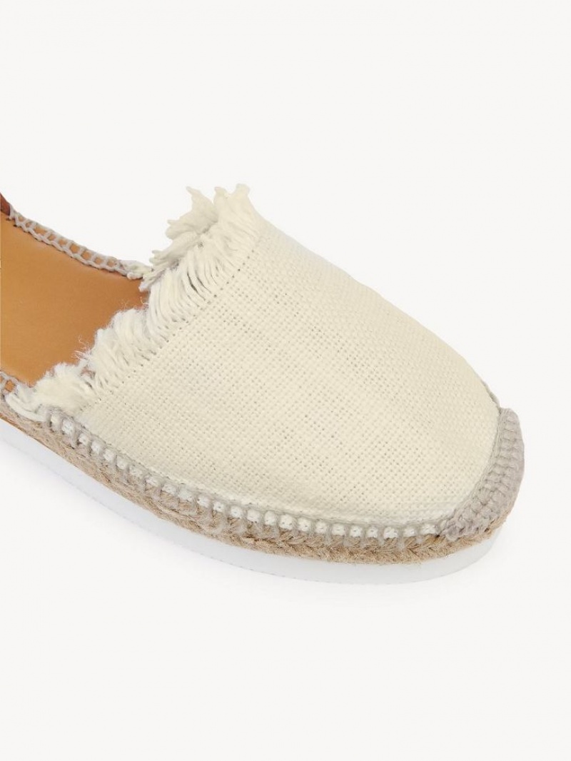 White Chloe Glyn Espadrille Sandals | CHE-SR14820