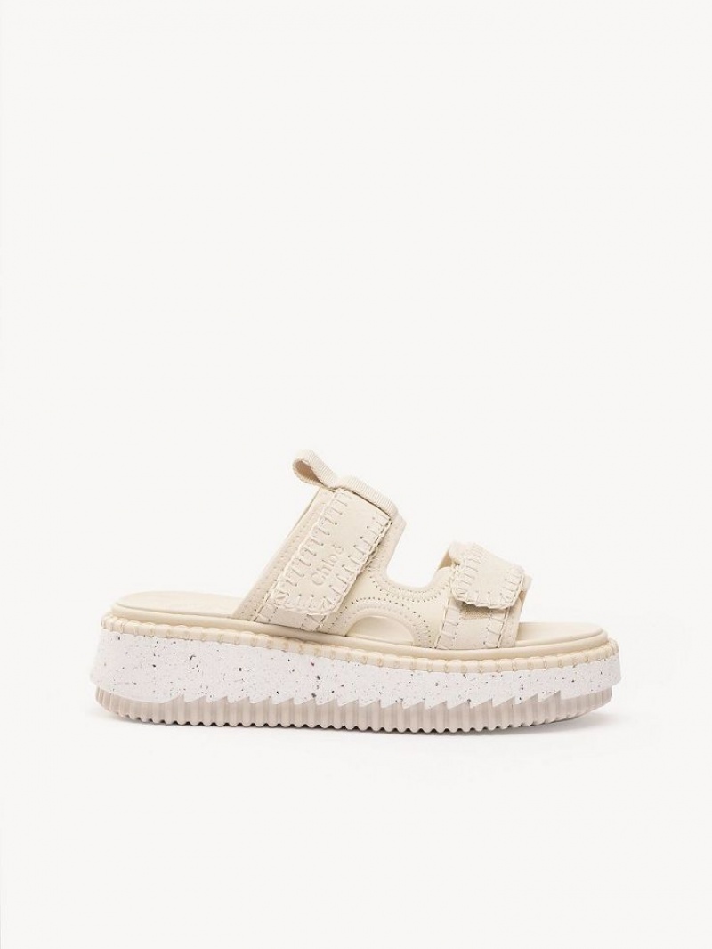 White Chloe Lilli Sporty Mule | CHE-SR14160