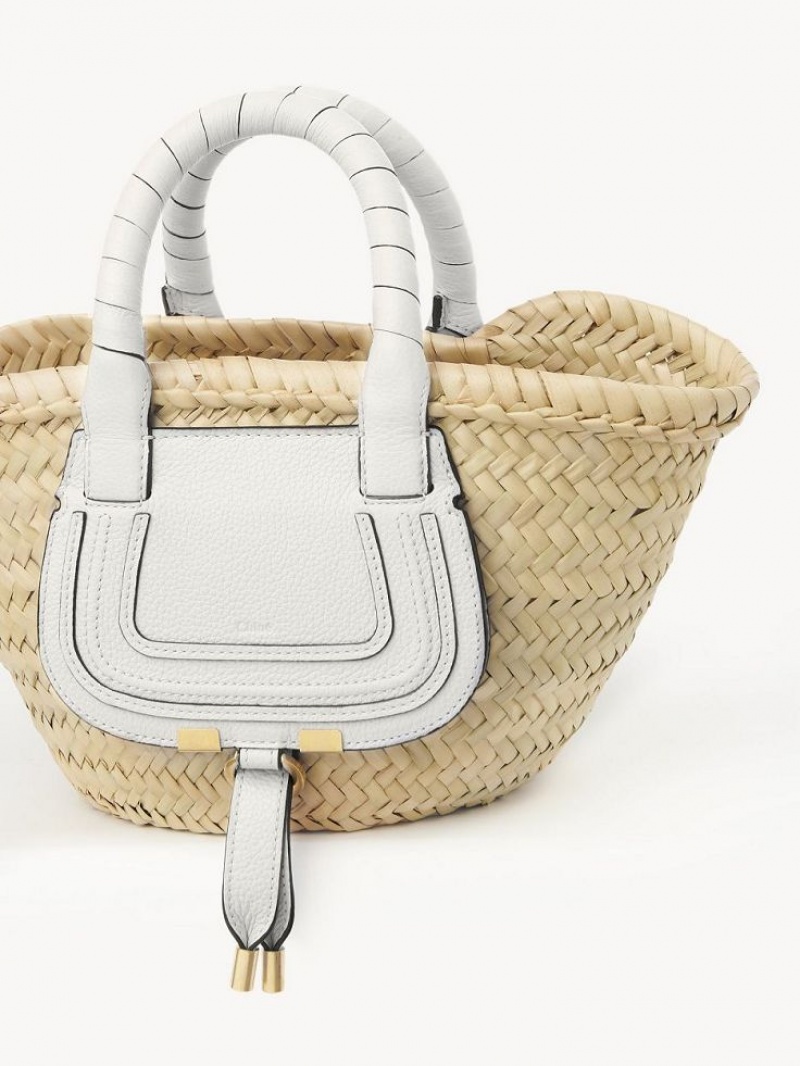 White Chloe Mini Marcie Baskets | CHE-SR13631