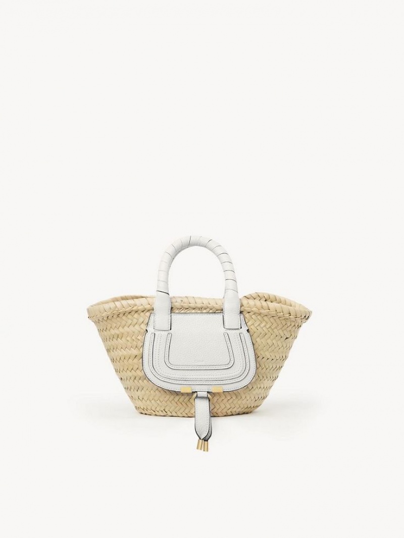 White Chloe Mini Marcie Baskets | CHE-SR13631