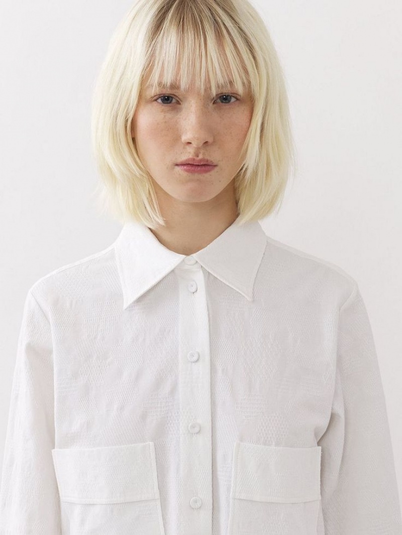 White Chloe Oversized Shirts | CHE-SR13893