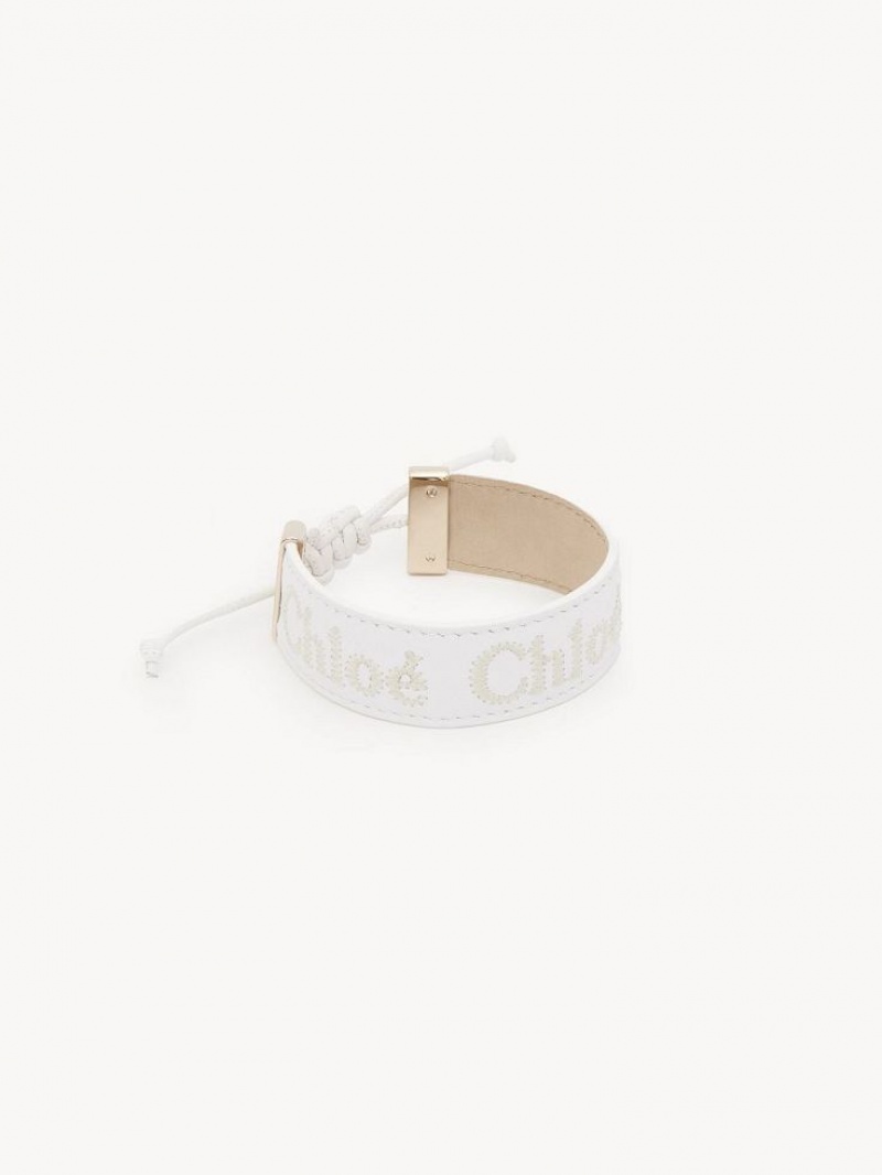 White Chloe Woody Bracelets | CHE-SR14410