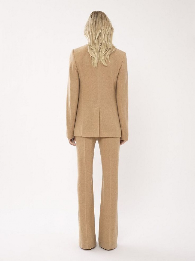 Worn Brown Chloe Buttonless Tailored Suiting | CHE-SR14033